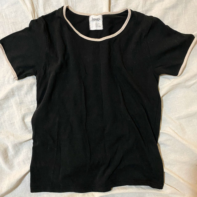 Kastane(カスタネ)のlawgy bicolor linen tops レディースのトップス(シャツ/ブラウス(半袖/袖なし))の商品写真