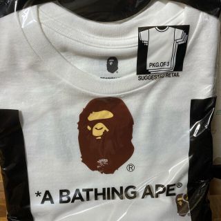 アベイシングエイプ(A BATHING APE)のREADYMADE×APE 3PACK TEE Lサイズ バラ売り BLUEカモ(Tシャツ/カットソー(半袖/袖なし))