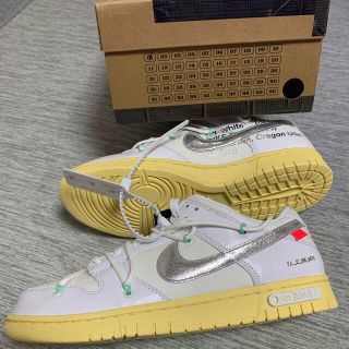 ナイキ(NIKE)のナイキ ダンク Off-White Dunk Low オフホワイト 1/50(スニーカー)