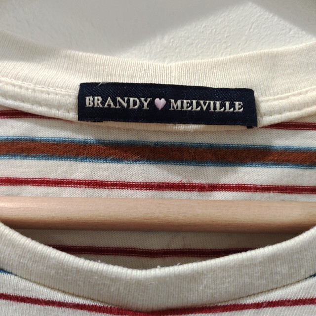 Brandy Melville(ブランディーメルビル)のbrandy Melvill ボーダー Tシャツ　ブランディーメルビル レディースのトップス(Tシャツ(半袖/袖なし))の商品写真