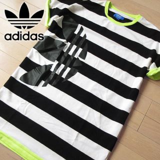 アディダス(adidas)の超美品 M アディダスオリジナルス レディース ロング丈カットソー(Tシャツ(半袖/袖なし))