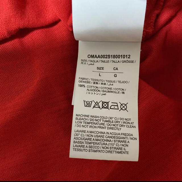 オフホワイト モナリザ レッド 2018 S Tシャツ 国内正規品 逆輸入 8155