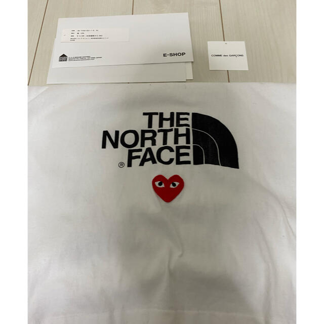 COMME des GARCONS(コムデギャルソン)の【納品書あり】　Northface ギャルソン Tシャツ ホワイト 白 XL メンズのトップス(Tシャツ/カットソー(半袖/袖なし))の商品写真