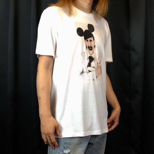 【マリリンマンソン】新品 ロック ネズミ 猫 不気味 フォト プリント Tシャツ 2