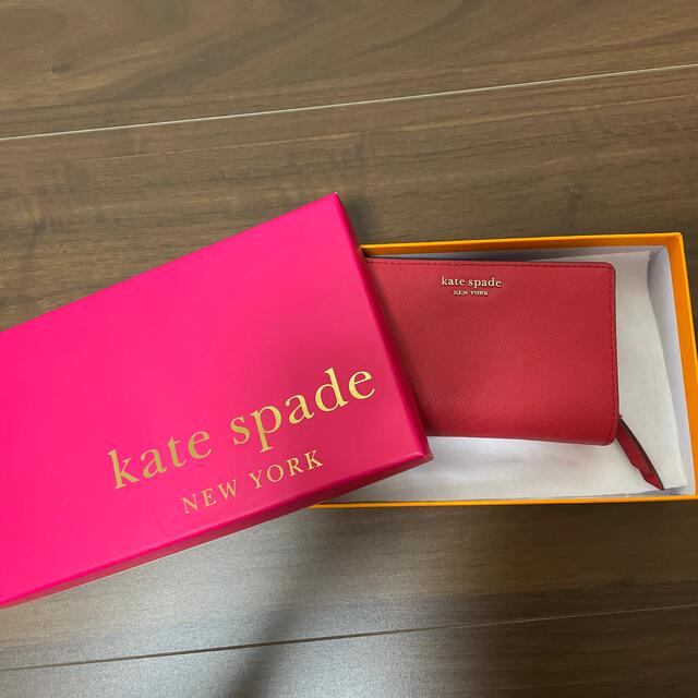 kate spade new york(ケイトスペードニューヨーク)のケイトスペード 二つ折り財布 折り畳み財布 赤 レディースのファッション小物(財布)の商品写真