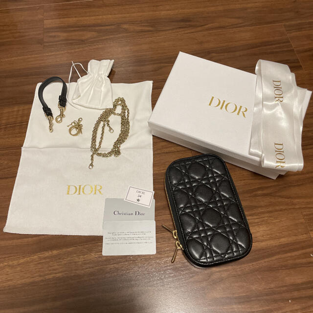 美品????LADY DIOR フォンホルダー