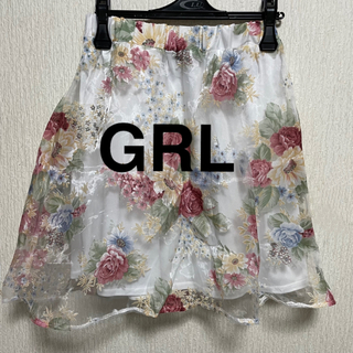 GRL 花柄スカート(ミニスカート)