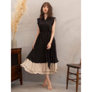 スナイデル(SNIDEL)のTwo-Tone Midsummer Dress (ロングワンピース/マキシワンピース)