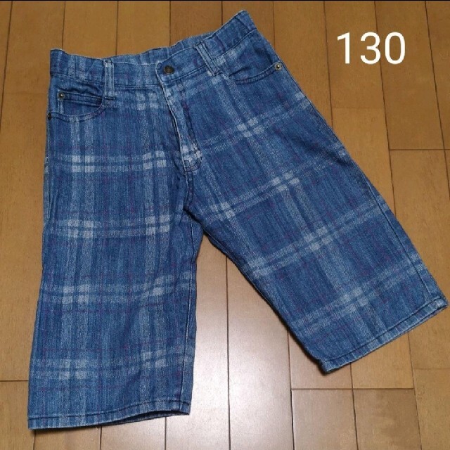 ハーフパンツ　チェック柄　130 キッズ/ベビー/マタニティのキッズ服男の子用(90cm~)(パンツ/スパッツ)の商品写真