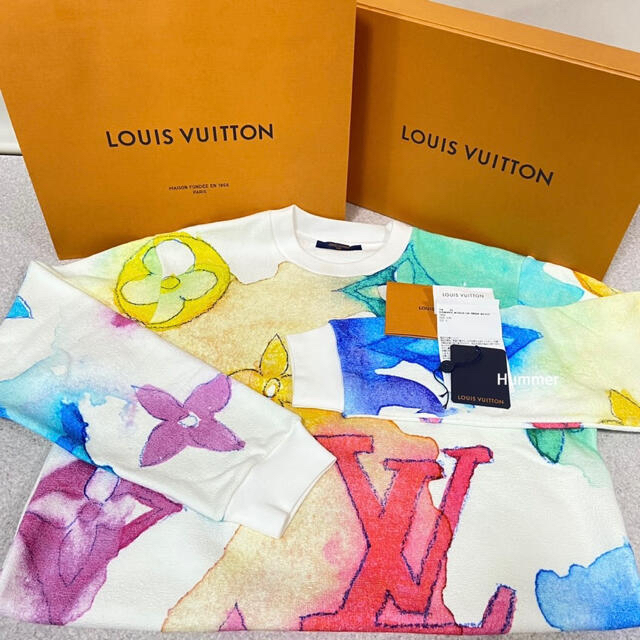 LOUIS VUITTON(ルイヴィトン)の国内正規品 新同 ルイヴィトン21SS ウォーターカラー トレーナー スウェット メンズのトップス(スウェット)の商品写真