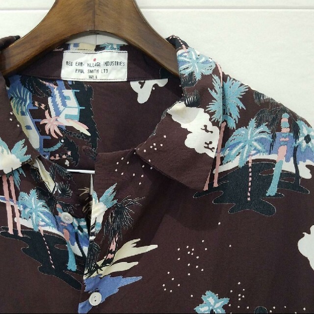 訳あり品送料無料訳あり品送料無料Paul Smith ルナハワイアン シャツ