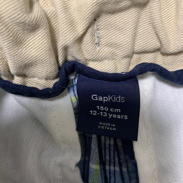 GAP Kids(ギャップキッズ)のGAP ハーフパンツ　150cm  青　ブルー　チェック キッズ/ベビー/マタニティのキッズ服男の子用(90cm~)(パンツ/スパッツ)の商品写真