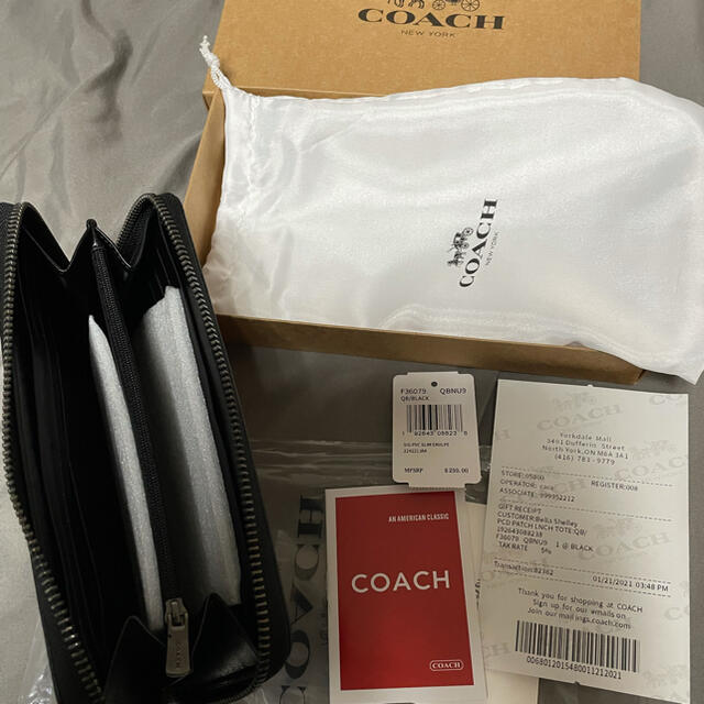 COACH(コーチ)の未使用coach長財布 レディースのファッション小物(財布)の商品写真