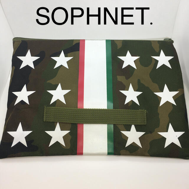 SOPHNET.(ソフネット)の★ SOPHNET.★ソフネット　クラッチバッグ　迷彩　スター メンズのバッグ(セカンドバッグ/クラッチバッグ)の商品写真