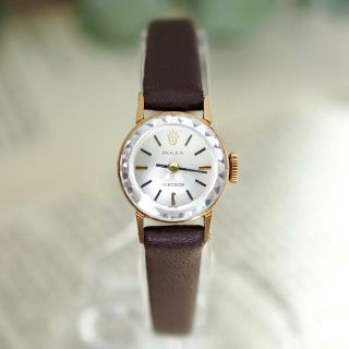 ロレックス(ROLEX)の超美品✴︎ロレックス K18YG カットガラス ベルト2本✴︎カルティエ オメガ(腕時計)