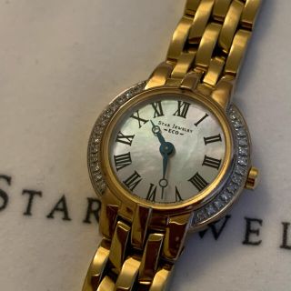 スタージュエリー(STAR JEWELRY)の値下げ☆スタージュエリー 0.13cダイヤベゼル 腕時計 (その他)