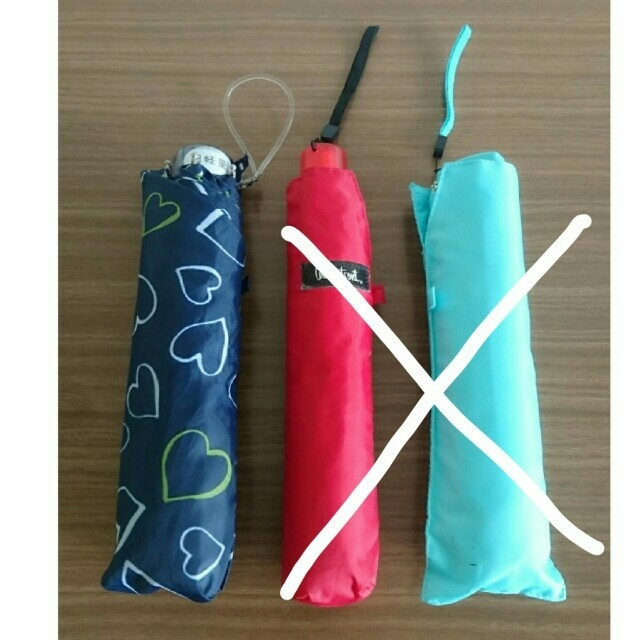 折り畳み傘 紺色 総柄 レディースのファッション小物(傘)の商品写真