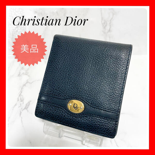 希少☆ Christian Dior ディオール ヴィンテージ 財布 ネイビー - 財布