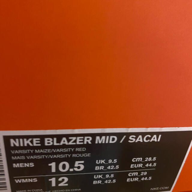 sacai(サカイ)のNike Blazer Mid sacai  サカイ メンズの靴/シューズ(スニーカー)の商品写真