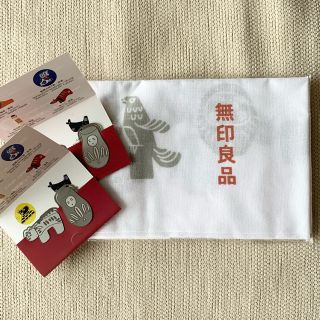 ムジルシリョウヒン(MUJI (無印良品))の無印良品 縁起物手ぬぐい＆ブックマーク(その他)