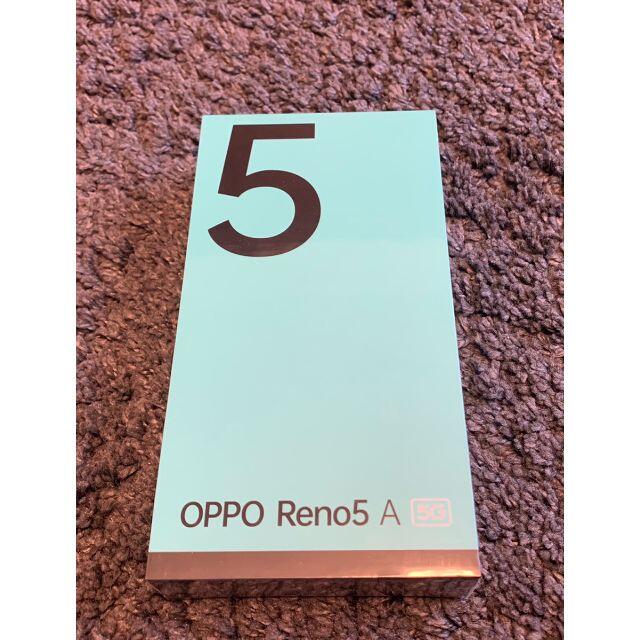 新品未開封】OPPO Reno5 A 5G 色シルバーブラック 128GB-