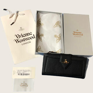 ヴィヴィアンウエストウッド(Vivienne Westwood)のヴィヴィアンウエストウッドの長財布(黒)正規鑑定済み品(財布)