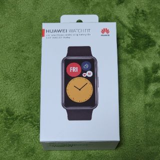 ファーウェイ(HUAWEI)の新品未開封　huawei watch fit グラファイトブラック(その他)