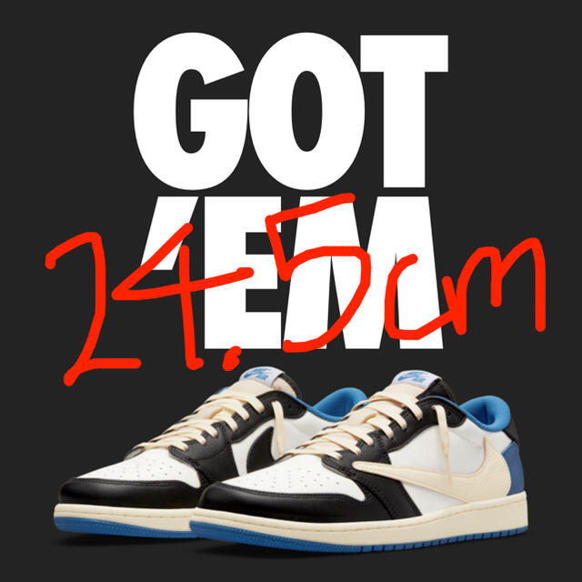 上等な NIKE - ジョーダン1 low トラビススコット スニーカー