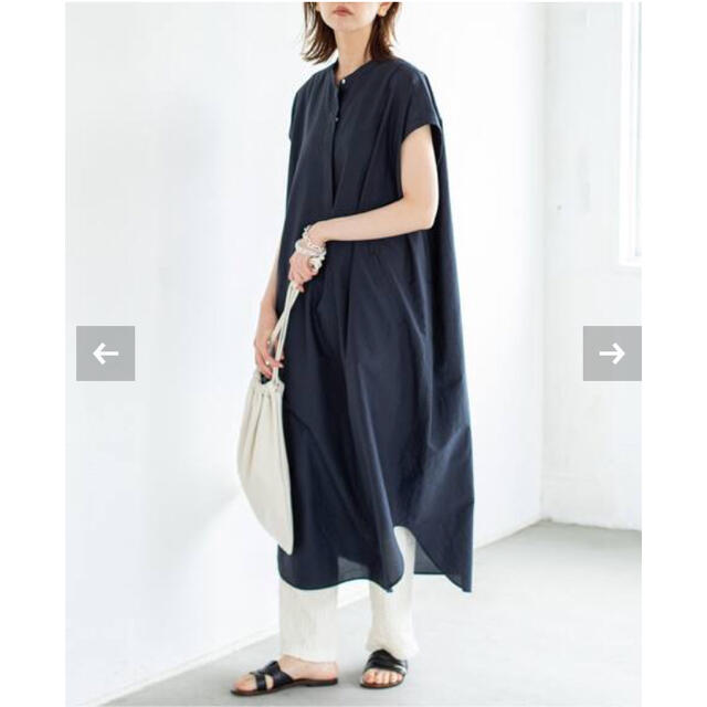 IENA C/Siショートスリーブシャツワンピース