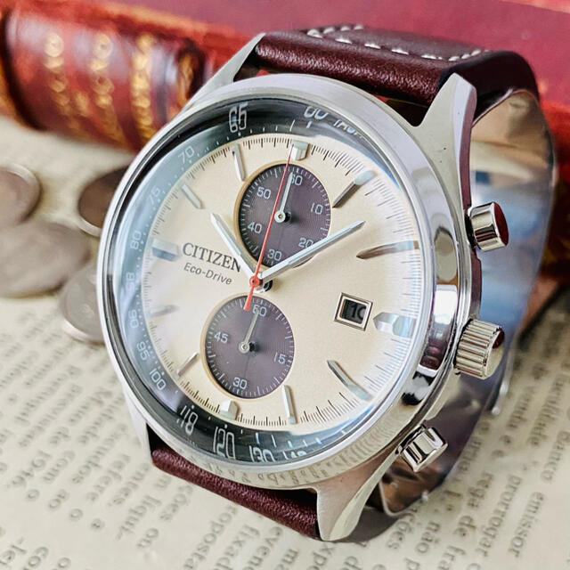 新品【高級時計シチズン】CITIZEN エコドライブシチズンケースサイズ