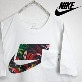 ナイキ(NIKE)の【限定】NIKE NSW ビッグロゴ ボタニカル柄 マルチカラー ナイキ 胸ポケ(Tシャツ/カットソー(半袖/袖なし))