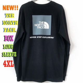 ザノースフェイス(THE NORTH FACE)のmokaさん専用 ☆ ノースフェイス BOX NSE ロンT 黒 グレ 4XL(Tシャツ/カットソー(七分/長袖))