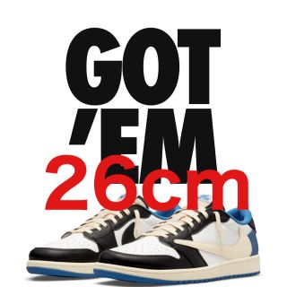 ナイキ(NIKE)のTRAVIS SCOTT FRAGMENT  NIKE JORDAN 1 LOW(スニーカー)