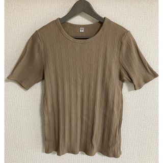 ユニクロ(UNIQLO)のUNIQLO ランダムリブクルーネックT（半袖）(Tシャツ(半袖/袖なし))