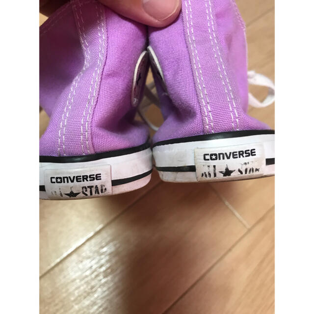 CONVERSE(コンバース)のコンバース ハイカット スニーカー　16.5 パープル キッズ/ベビー/マタニティのキッズ靴/シューズ(15cm~)(スニーカー)の商品写真
