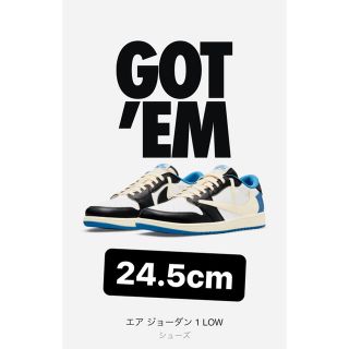 ナイキ(NIKE)のエアジョーダン1LOW Travis Scott×Fragment(スニーカー)