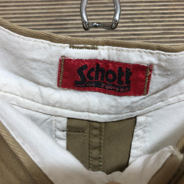 schott(ショット)の【ショット】ハーフパンツ　ワンポイントロゴ　綿　schott カーゴパンツ 91 メンズのパンツ(ショートパンツ)の商品写真