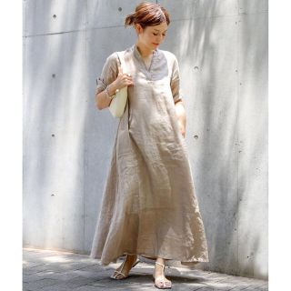 ドゥーズィエムクラス(DEUXIEME CLASSE)のDeuxieme Classe 新品【WALANCE】LINEN カフタンドレス(ロングワンピース/マキシワンピース)