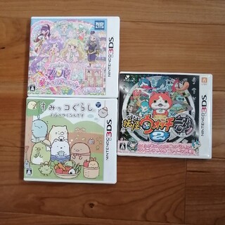 ニンテンドー3DS(ニンテンドー3DS)の【専用になります】3DS ソフト　すみっコ　プリパラ　妖怪ウォッチ(携帯用ゲームソフト)