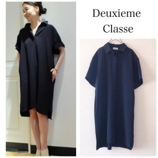 ドゥーズィエムクラス(DEUXIEME CLASSE)のDeuxieme Classe ◆トリアセジョーゼット シャツワンピース(ひざ丈ワンピース)