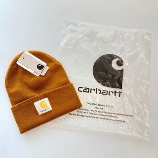 カーハート(carhartt)の【新品】carhartt カーハート ニット帽 ニットキャップ ブラウン 茶(ニット帽/ビーニー)