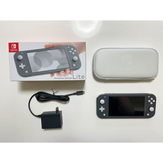 Nintendo Switch Liteグレー　ケース付