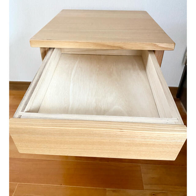 MUJI★無印良品　タモ材　ベッドサイドテーブル