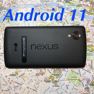 エルジーエレクトロニクス(LG Electronics)のnexus5 Android11 32GB SIMフリー 割と美品(スマートフォン本体)