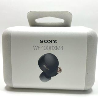 ソニー(SONY)の【新品】SONY WF-1000XM4 ブラック ワイヤレスイヤホン 保証書付き(ヘッドフォン/イヤフォン)