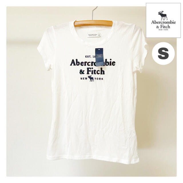 Abercrombie &Fitch アバクロ 半袖裾　ロゴ　Tシャツ　トップス