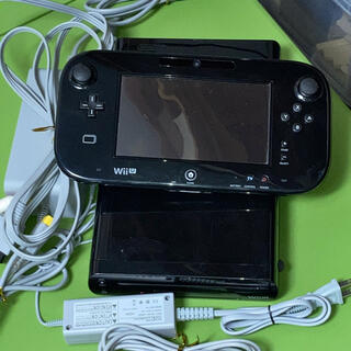 ウィーユー(Wii U)のwiiu セット　ブラック　【動作品】(家庭用ゲーム機本体)