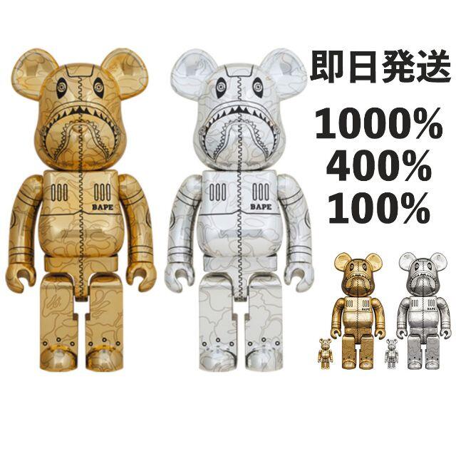 BE@RBRICK SORAYAMA BAPE SHARK1000% 400％  エンタメ/ホビーのフィギュア(その他)の商品写真