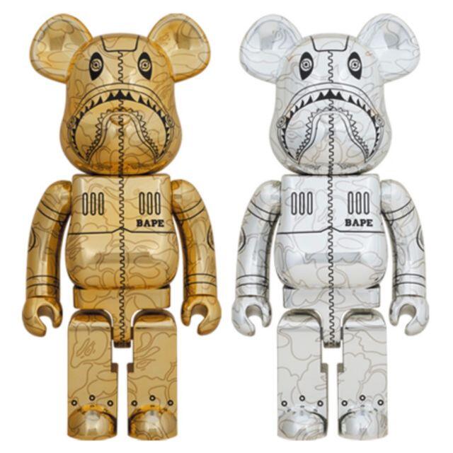 BE@RBRICK SORAYAMA BAPE SHARK1000% 400％  エンタメ/ホビーのフィギュア(その他)の商品写真