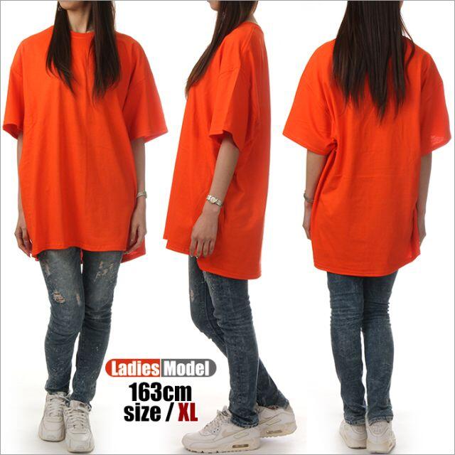 GILDAN(ギルタン)の【新品】ギルダン 半袖 Tシャツ XL オレンジ GILDAN 無地 レディース レディースのトップス(Tシャツ(半袖/袖なし))の商品写真